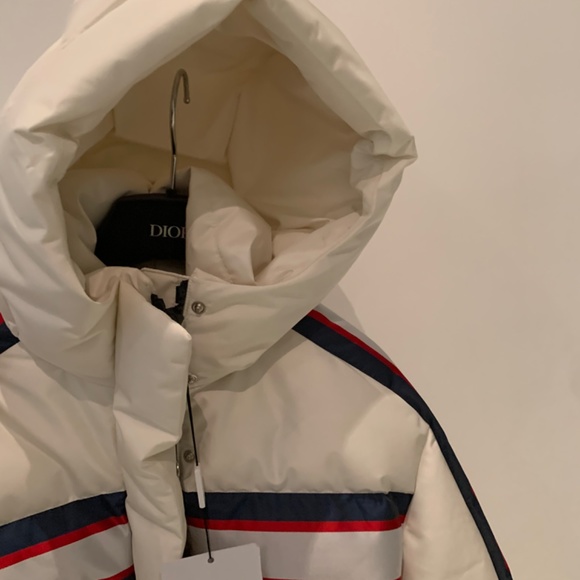 DIORALPS HOODED DOWN JACKET WHITE THREE-TONE DIOR STAR QUILTED TECHNICAL FABRIC - Picture 5 of 6